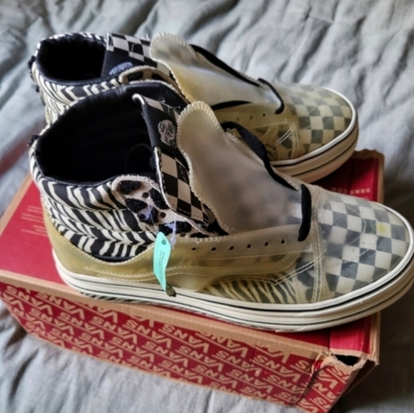 Vans Super Comfycush Sk8 Hi Platform Skool Women 9.5 Mixed Media 032026 - Picture 6 of 8